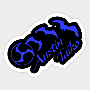 AT Bat Mitsudomoe dark blue Sticker